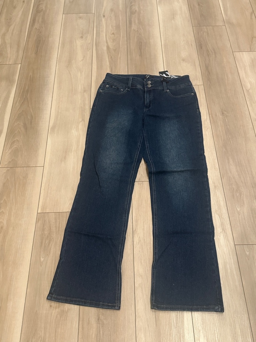 New Dark Blue Boot-Cut Women’s Jeans - Flavour by Bubblegum Size 14 NWT - Picture 5 of 10